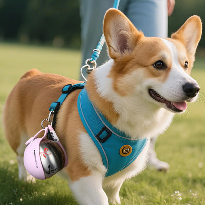 Kompakte Hundetrinkflasche für kleine Hunde – auslaufsicher, Edelstahl & Silikon, ideal für unterwegs